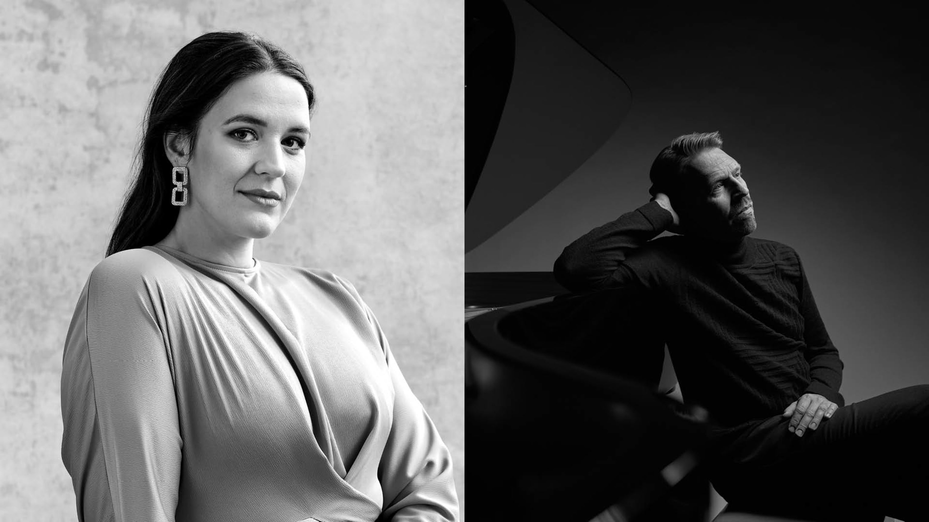 Lise Davidsen (Photo: James Hole), Leif Ove Andsnes (Photo: Helge Hansen)