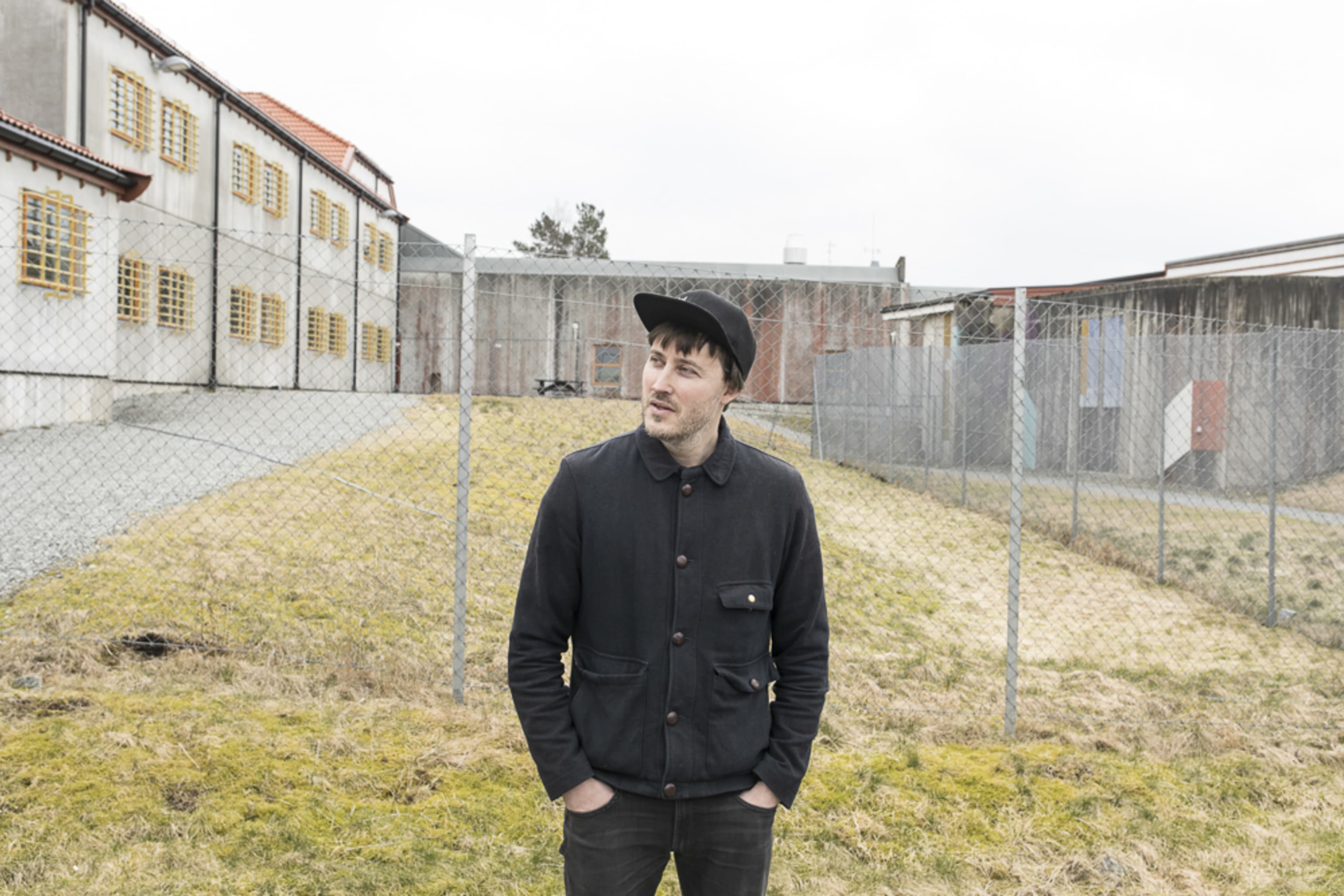 Bjørn Tomren In The Open-Air Yard Of Bergen Prison, Between His Two Concerts In  March 2022. Photo: Thor Brødreskift.