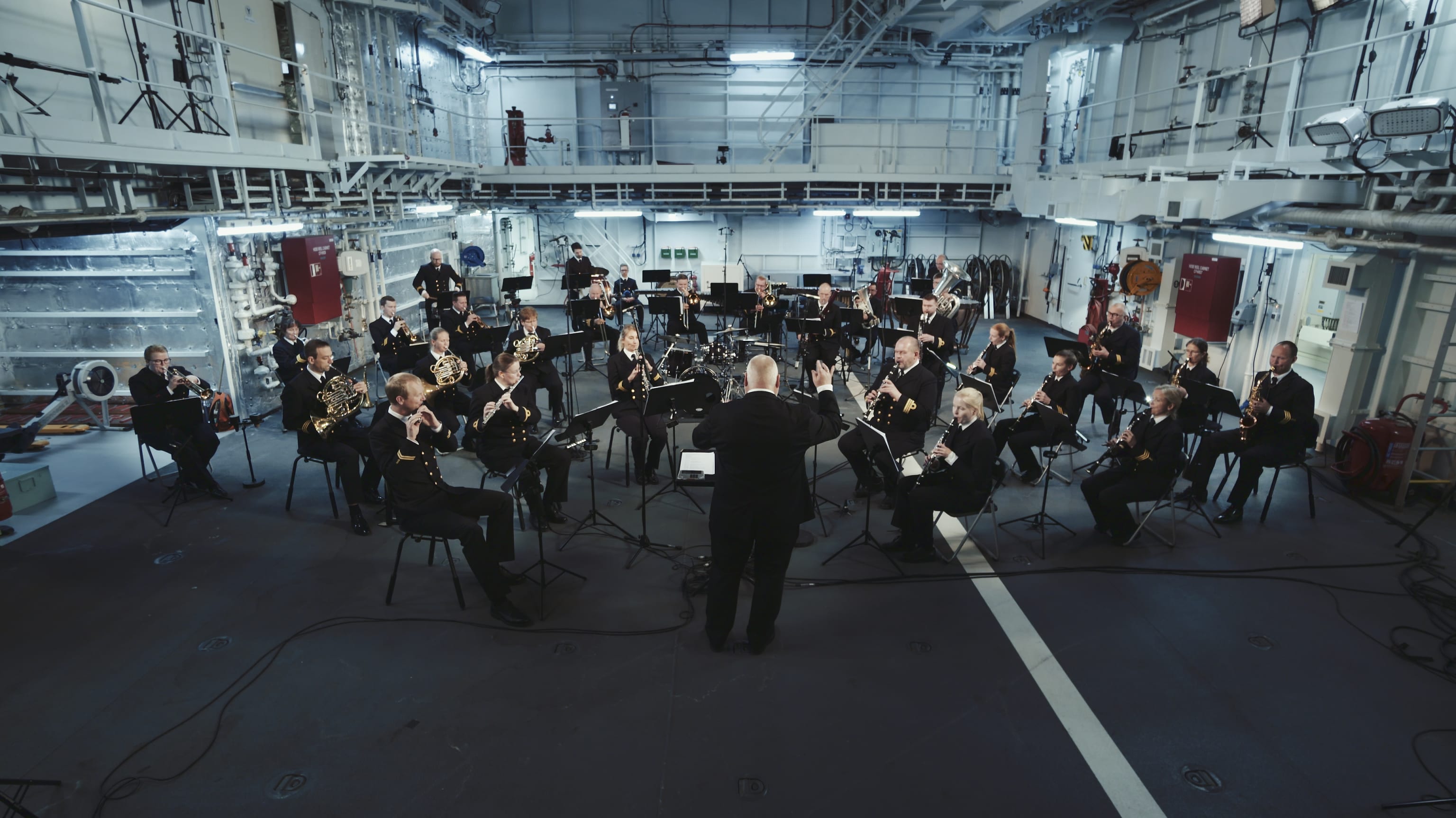 Sjøforsvarets musikkorps. Foto: Sjur Christian Pollen