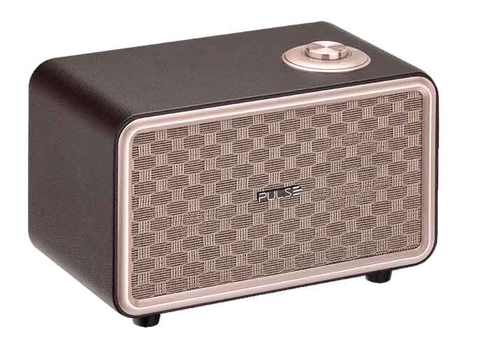 Caixa de Som Bluetooth com design retrô