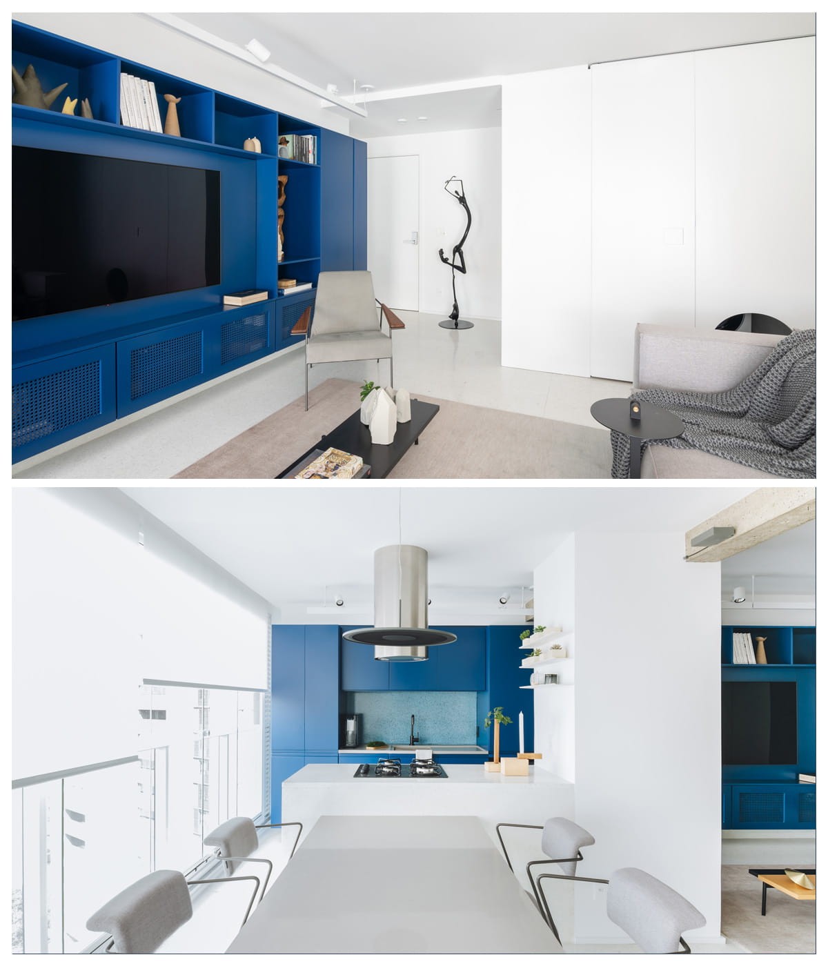 Rawi incorpora arte, arquitetura e marcenaria em apartamento em SP / Fotografia Juliana Deeke