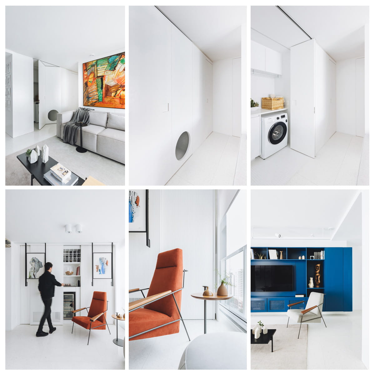 Rawi incorpora arte, arquitetura e marcenaria em apartamento em SP / Fotografia Juliana Deeke