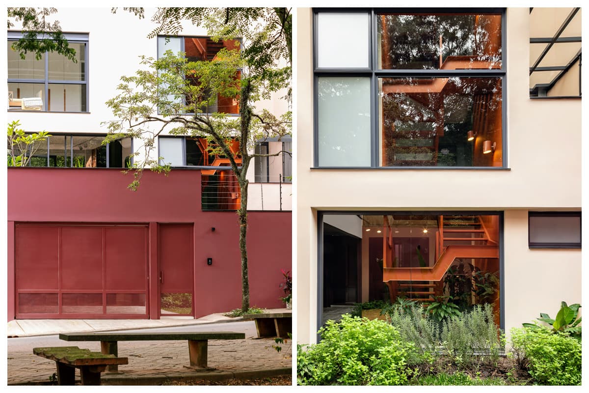 Verticalidade e cor na reforma de casa dos anos 70