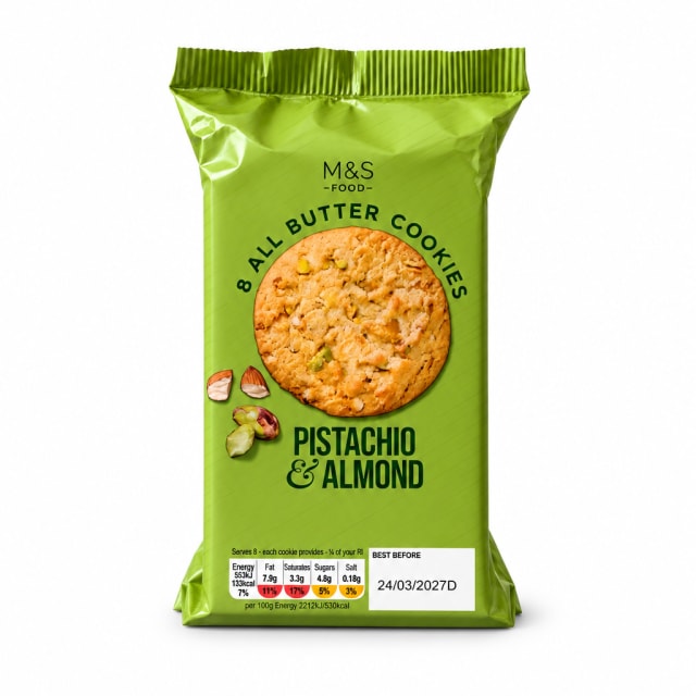 M&S Pistachio & Almond Butter Cookies