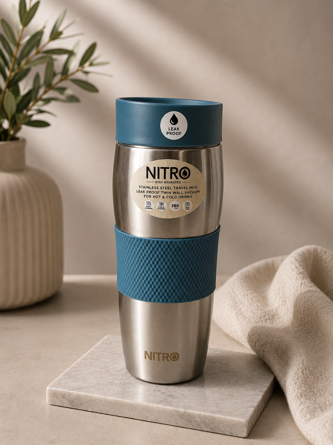 NITRO Stainless Steel Travel Mug – 380ml