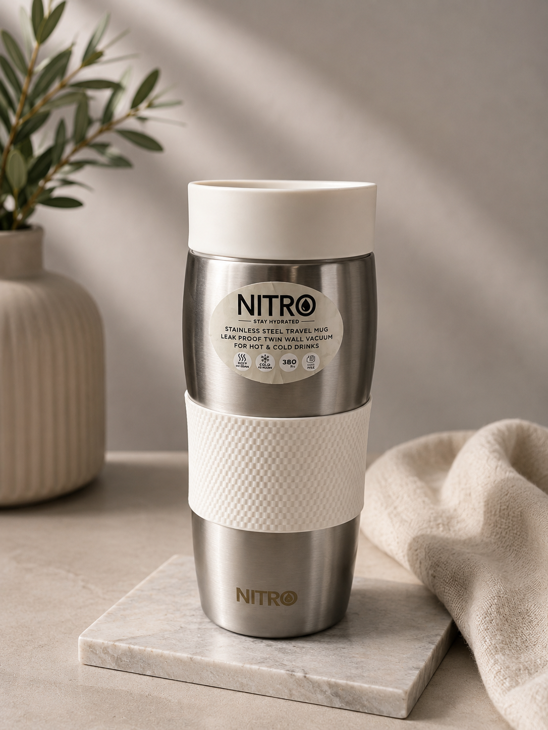 NITRO Stainless Steel Travel Mug – 380ml