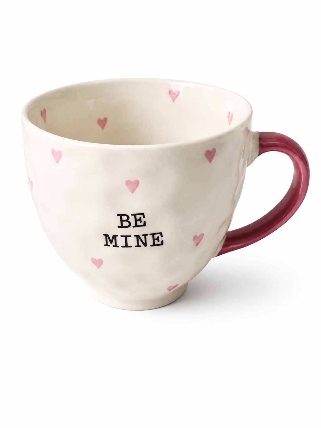 Be Mine Pink Heart Ceramic Mug