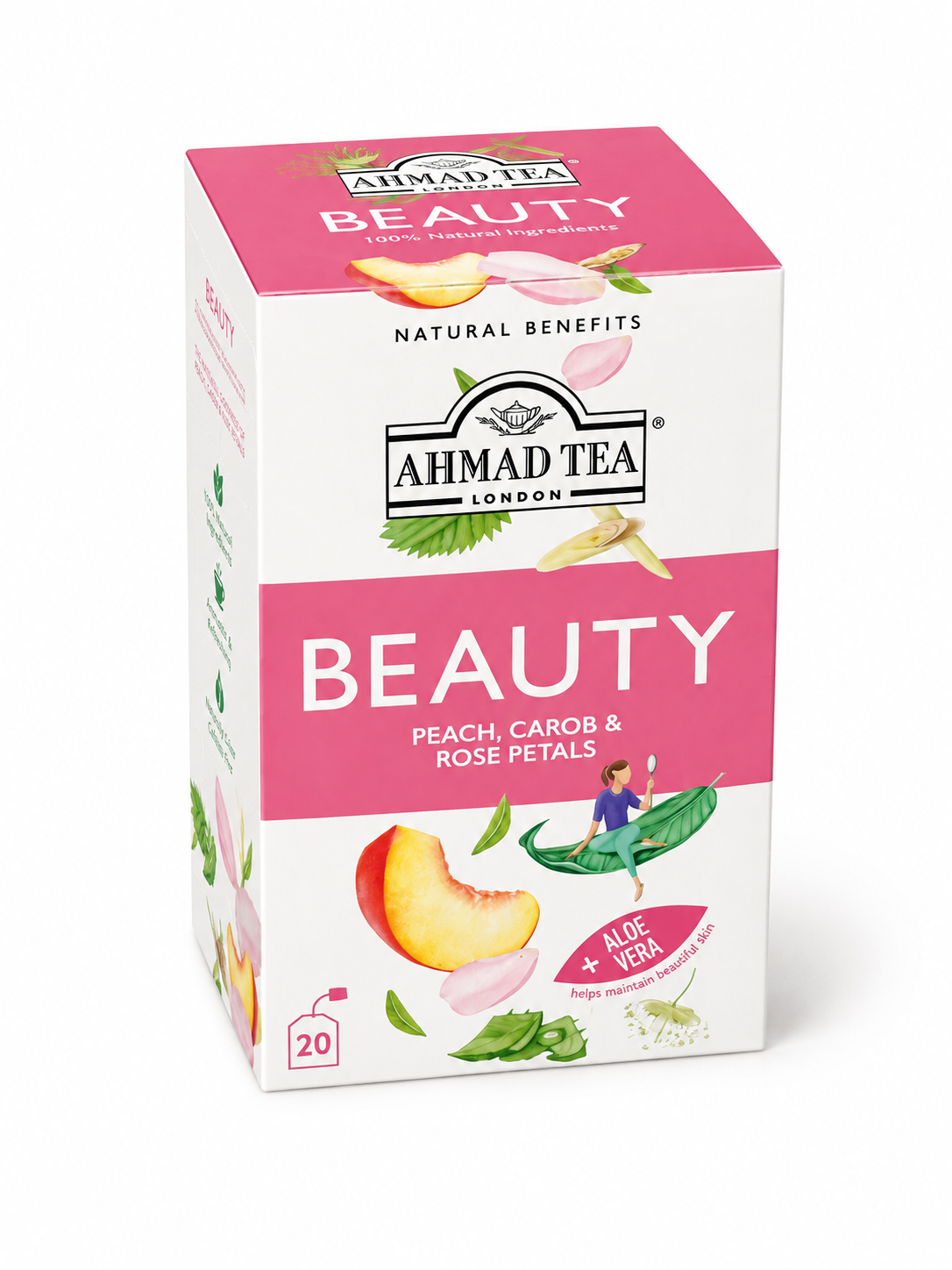 Ahmad Tea Beauty – Peach, Carob & Rose Petals