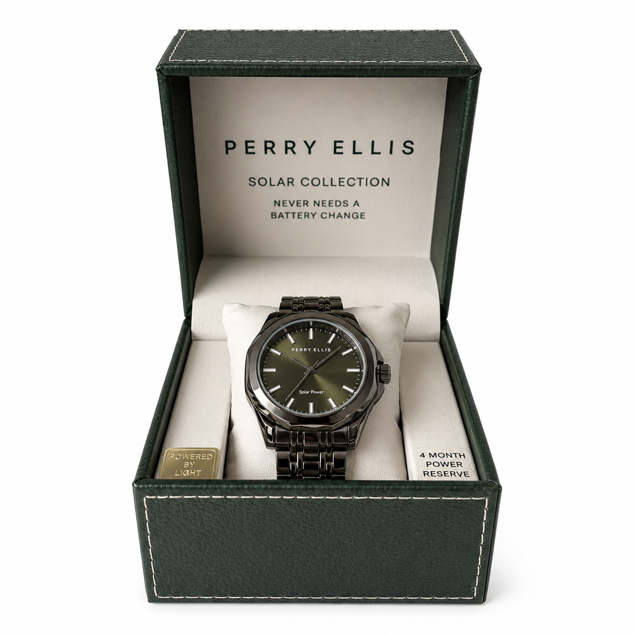 Perry Ellis Solar Collection Men’s Stainless Steel Watch