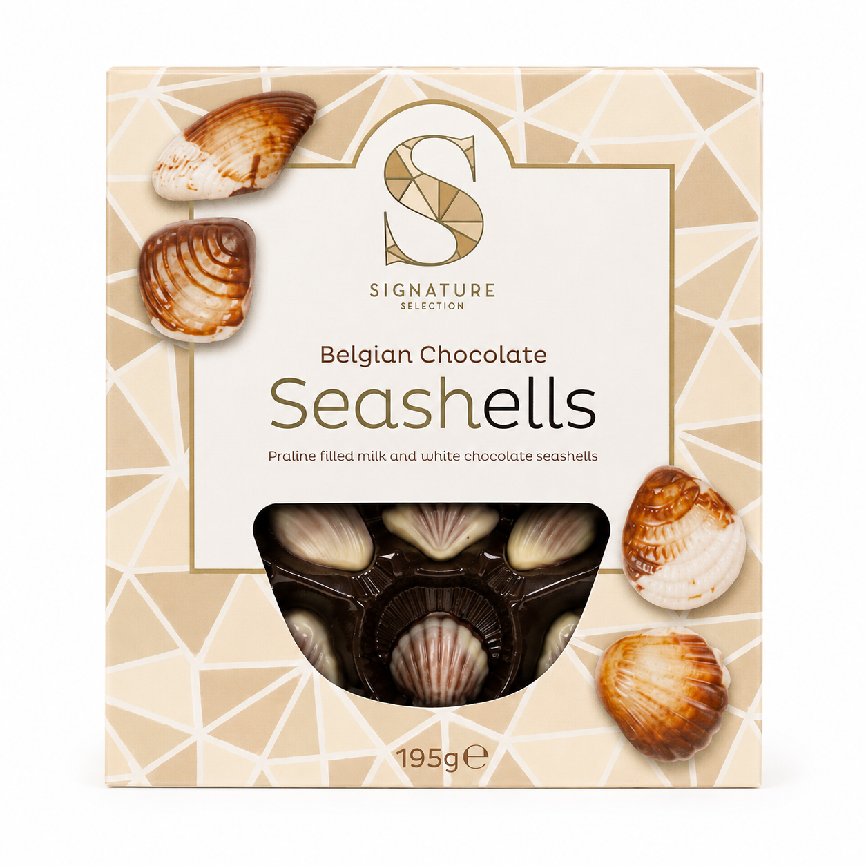 Belgian Chocolate Seashells – 195g