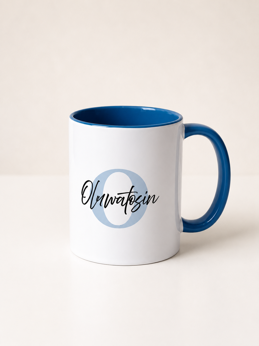 Colour Initial & Name Mug