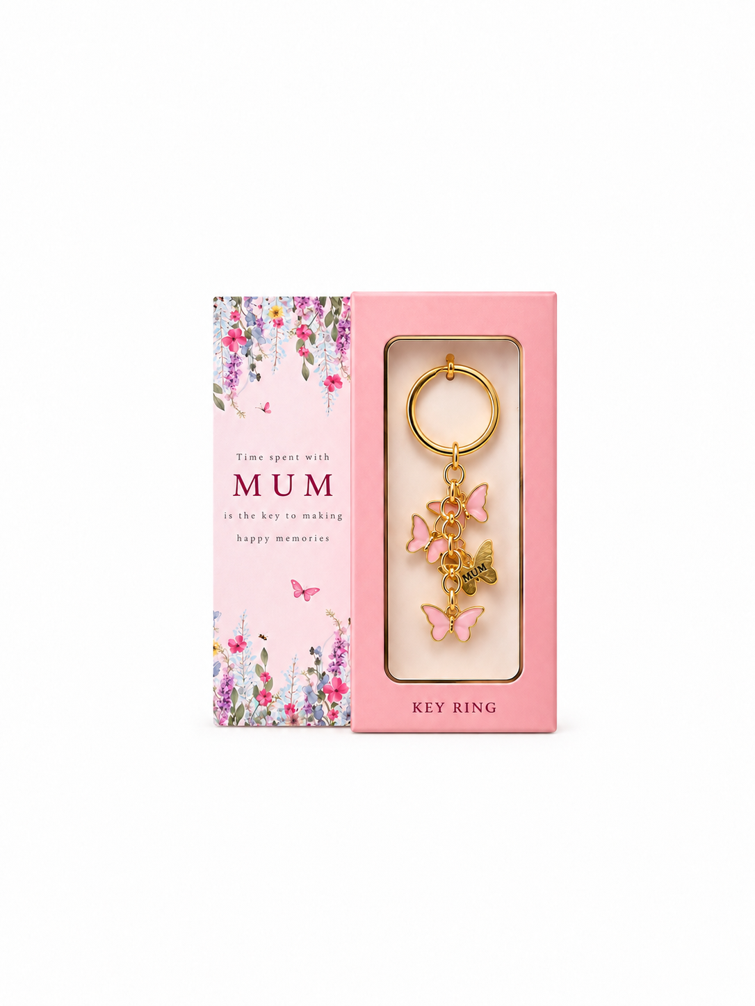 Mum Butterfly Key Ring
