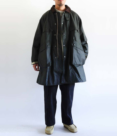 Very Goods | KAPTAIN SUNSHINE Stand Collar Traveller Coat [SAGE