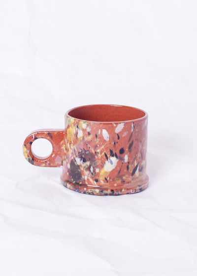 Echo Park Pottery Short Splatter Mug | Gravel & Gold - Very Goods