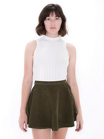 American apparel corduroy zip skirt hotsell