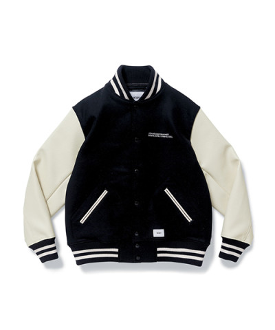 サキャスティック スタジャン　ダブルタップス　ヘクティック　モーティブ セール】24 VARSITY JACKET/DCワッペン付きスタジャン