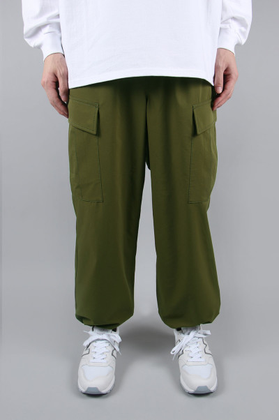 Very Goods | Loose Stretch 6P Mil Pants - DARK OLIVE (BP-35020