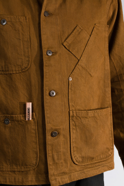 ANCELLM WISM DUCK COVERALL JACKET CAMEL