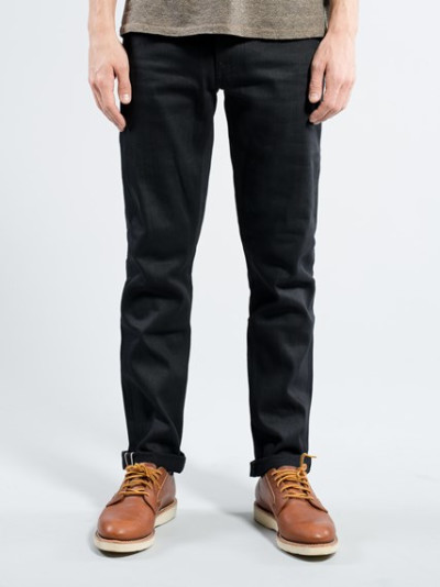 selvage tim パンツ Nudie grim w32 black jeans
