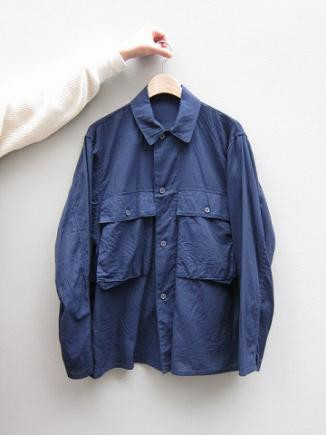 COMOLI コモリ ベタシャンユーティリティジャケット 17SS 3 ネイビー