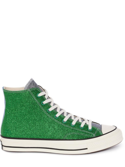 glitter green converse