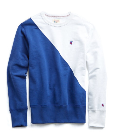 Champion Diagonal Colorblock Sweatshirt 