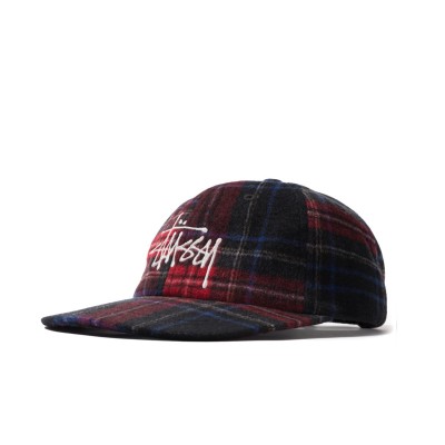 帽子 Stussy Big Logo Plaid Low Pro Cap Stussy Big Logo Plaid Low Pro Cap Camel – Slam City Skates