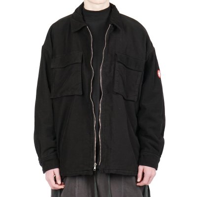 Cav Empt MOLE/ FLEECE ZIP SHIRT JACKET - Black - Very Goods