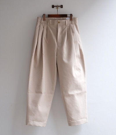 HED MAYNER【4 PLEAT PANT】ベージュヘンリボーン HED MAYNER【4 PLEAT PANT】ベージュヘンリボーン HED MAYNER