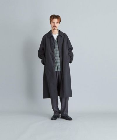 多様な NYLON Alan Steven BAL COAT-BOL COLLAR - ステンカラーコート