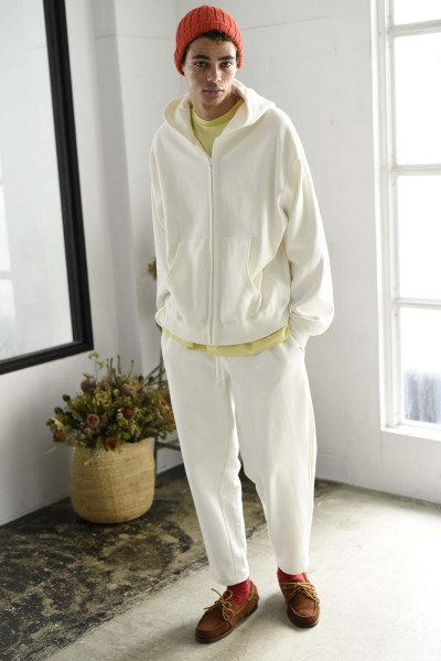 スウェット unfil アンフィル　3 unfil (アンフィル) cotton & paper terry sweatshirt