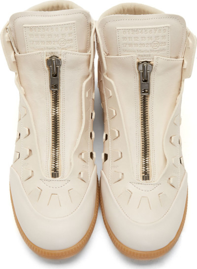 Very Goods | Maison Margiela: Cream Stamped Gladiator