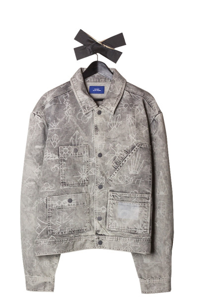 Very Goods | Rassvet (PACCBET) Printed Denim Jacket Light Grey