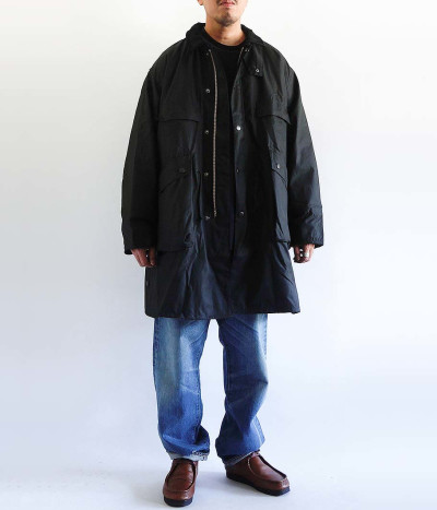 Very Goods | KAPTAIN SUNSHINE Stand Collar Traveller Coat [BLACK