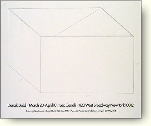 Very Goods | ドナルド ジャッド [Donald Judd] 通信販売 モダン