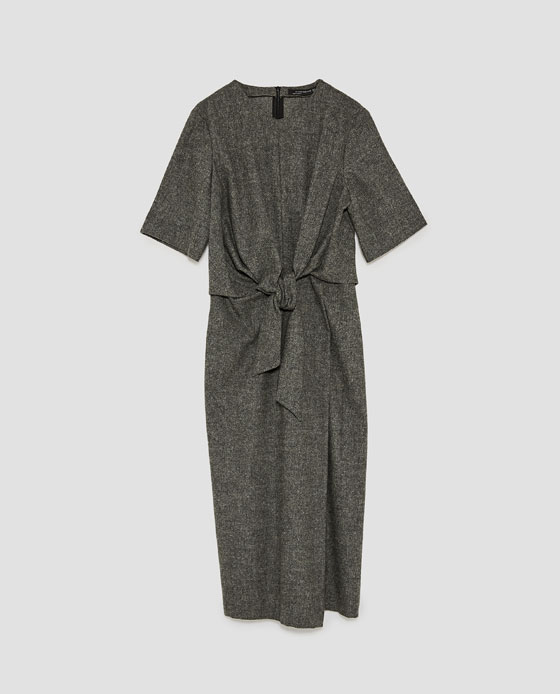 knot dress zara