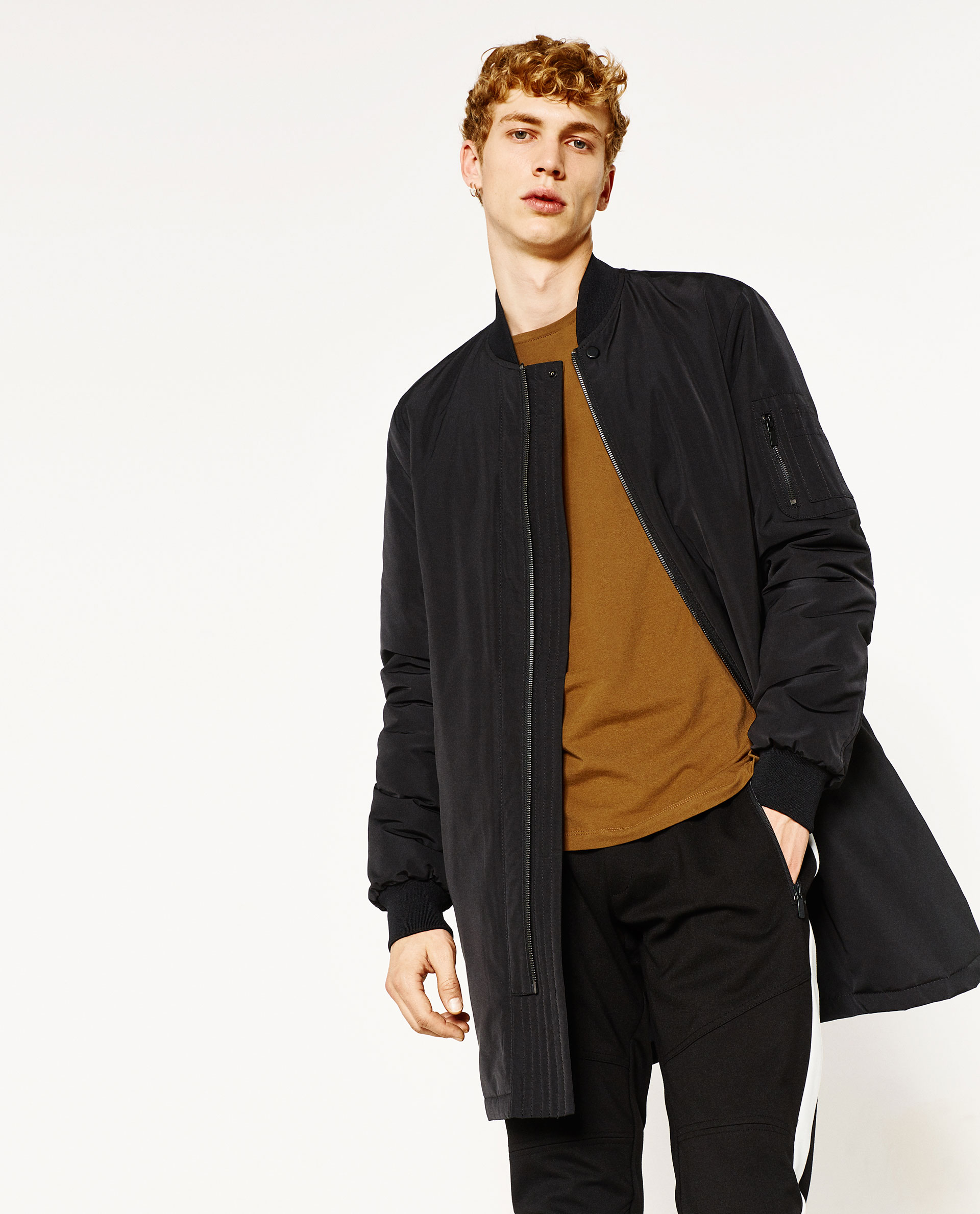 Zara Long Bomber Jacket | vlr.eng.br