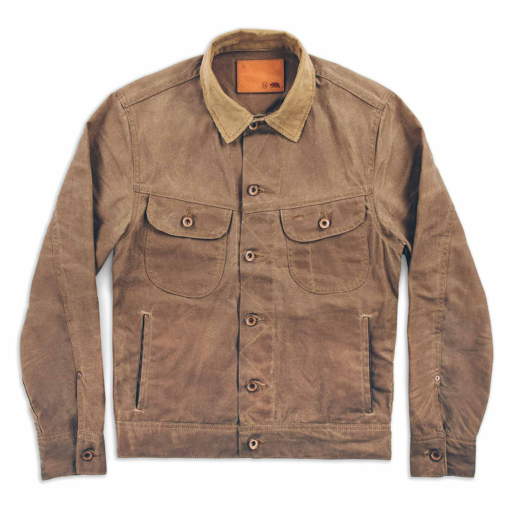 Taylor stitch long haul jacket in waxed canvas clearance