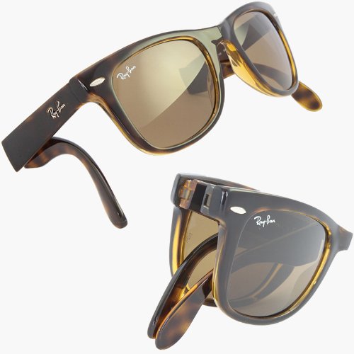 folding wayfarer tortoise shell