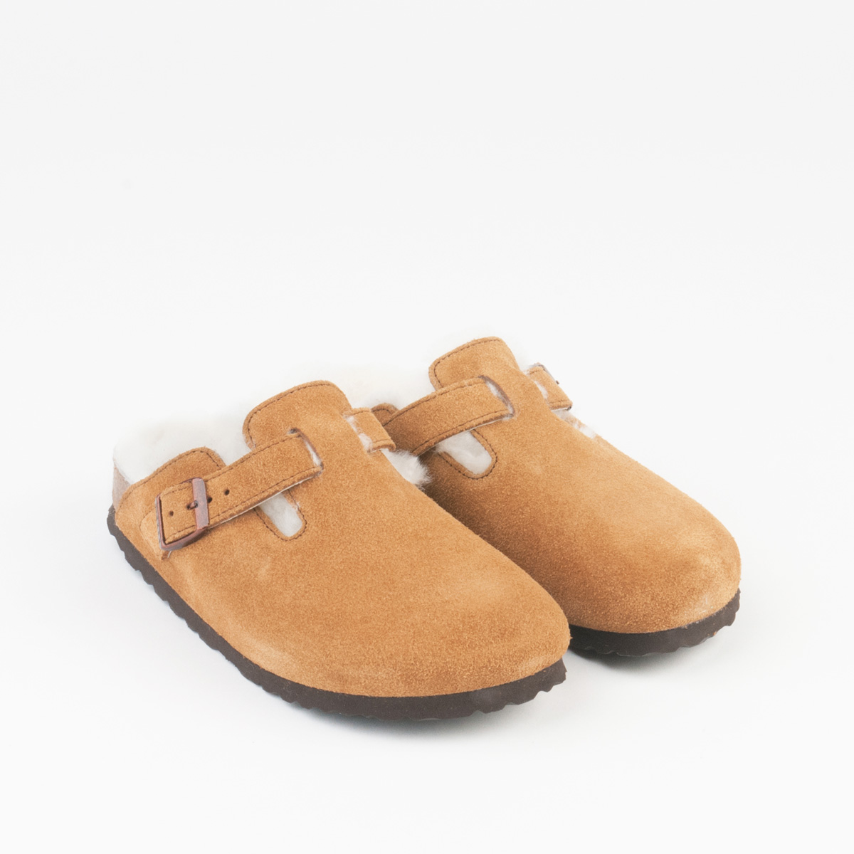 birkenstock boston shearling mink
