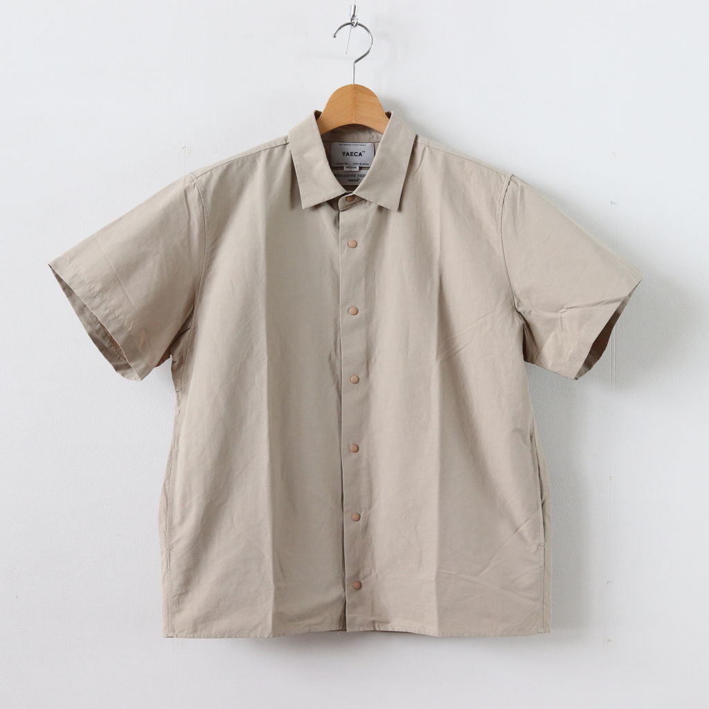 Very Goods | YAECA | ヤエカ COMFORT SHIRT RELAX SQUARE S/S #BEIGE