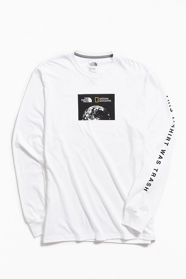 the north face x national geographic bottle source long sleeve tee