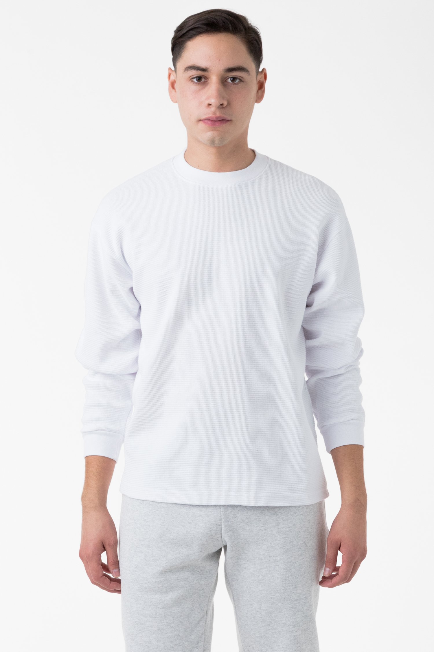 Los Angeles Apparel L/S Garment Dye Heavy Thermal Crewneck