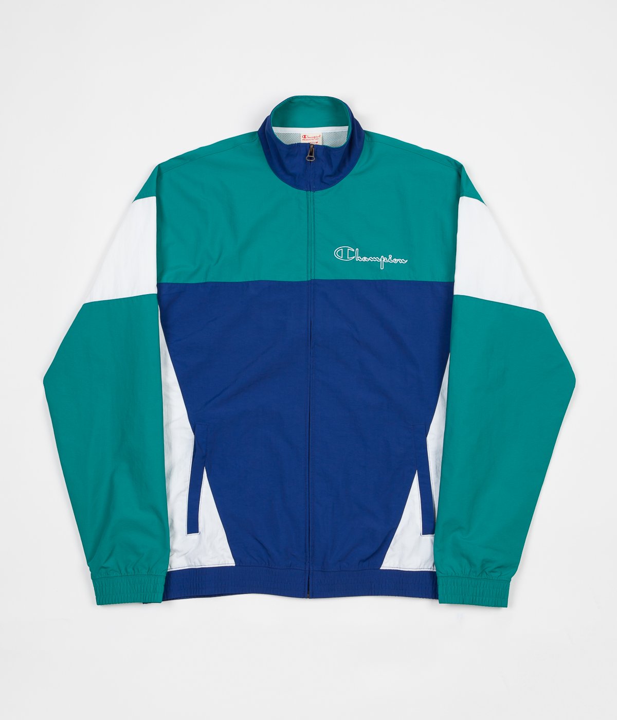 blue champion tracksuit