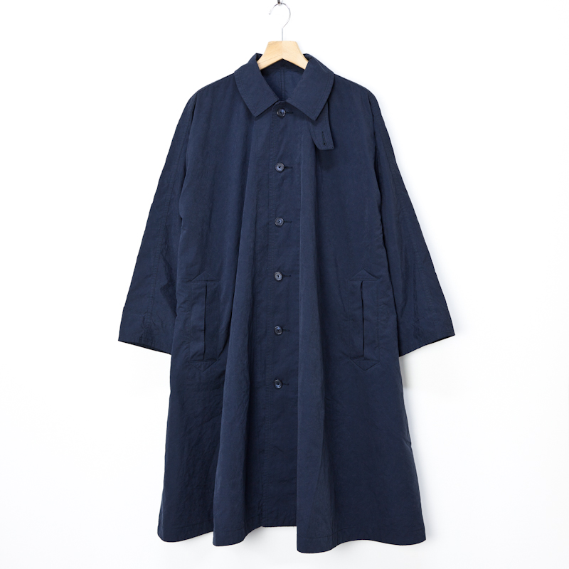 チンストラップはついていませんPorter Classic  WEATHER SWING COAT NAVY