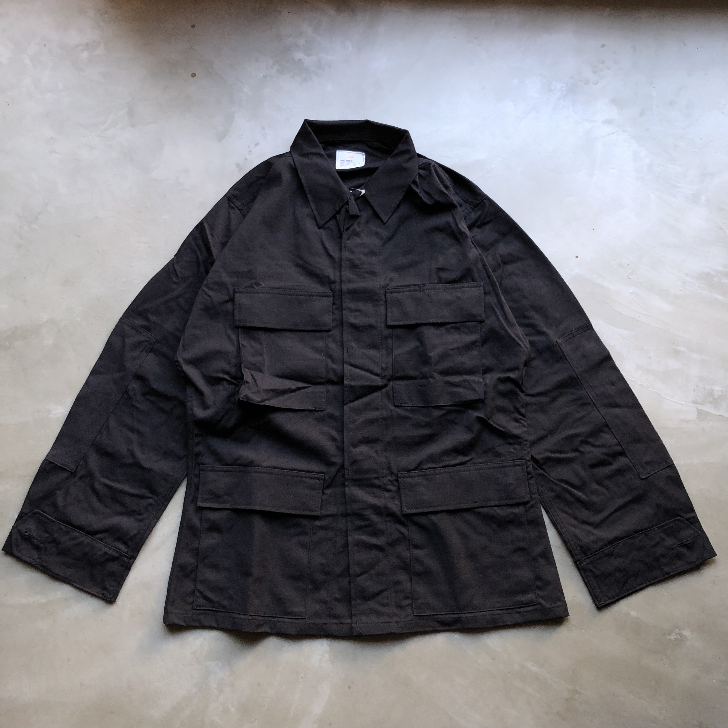 U.S.ARMY BDUジャケット BLACK 357 deadstock-