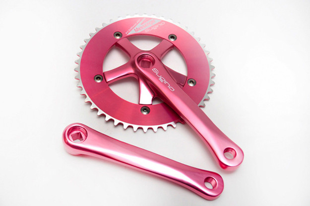 Very Goods Tokyo Fixed Gear Sugino RD2 Messenger Crank Set Pink