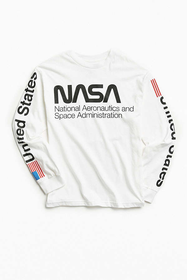 Very Goods NASA Worm Logo Long Sleeve Tee Urban Outfitters