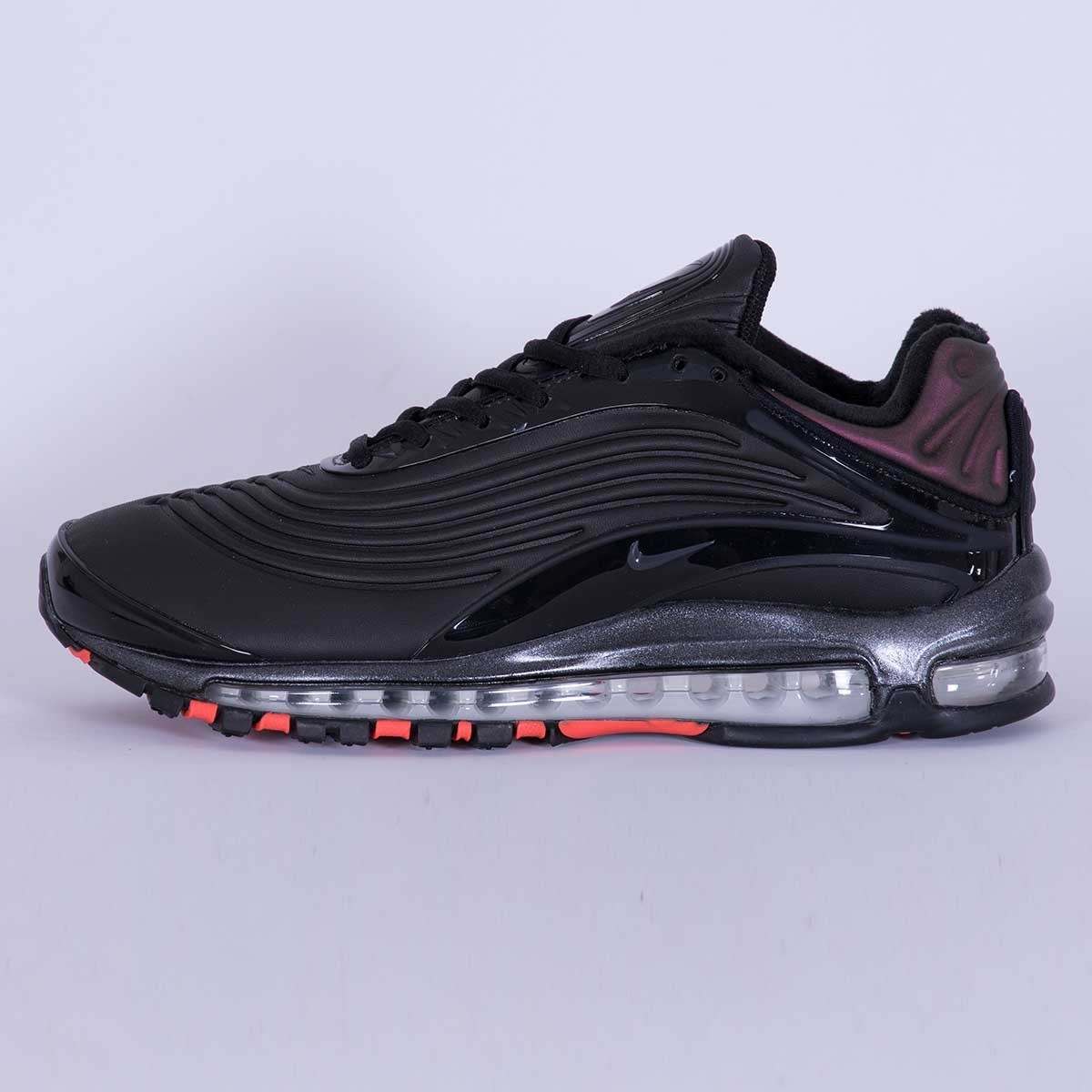 air max deluxe black crimson