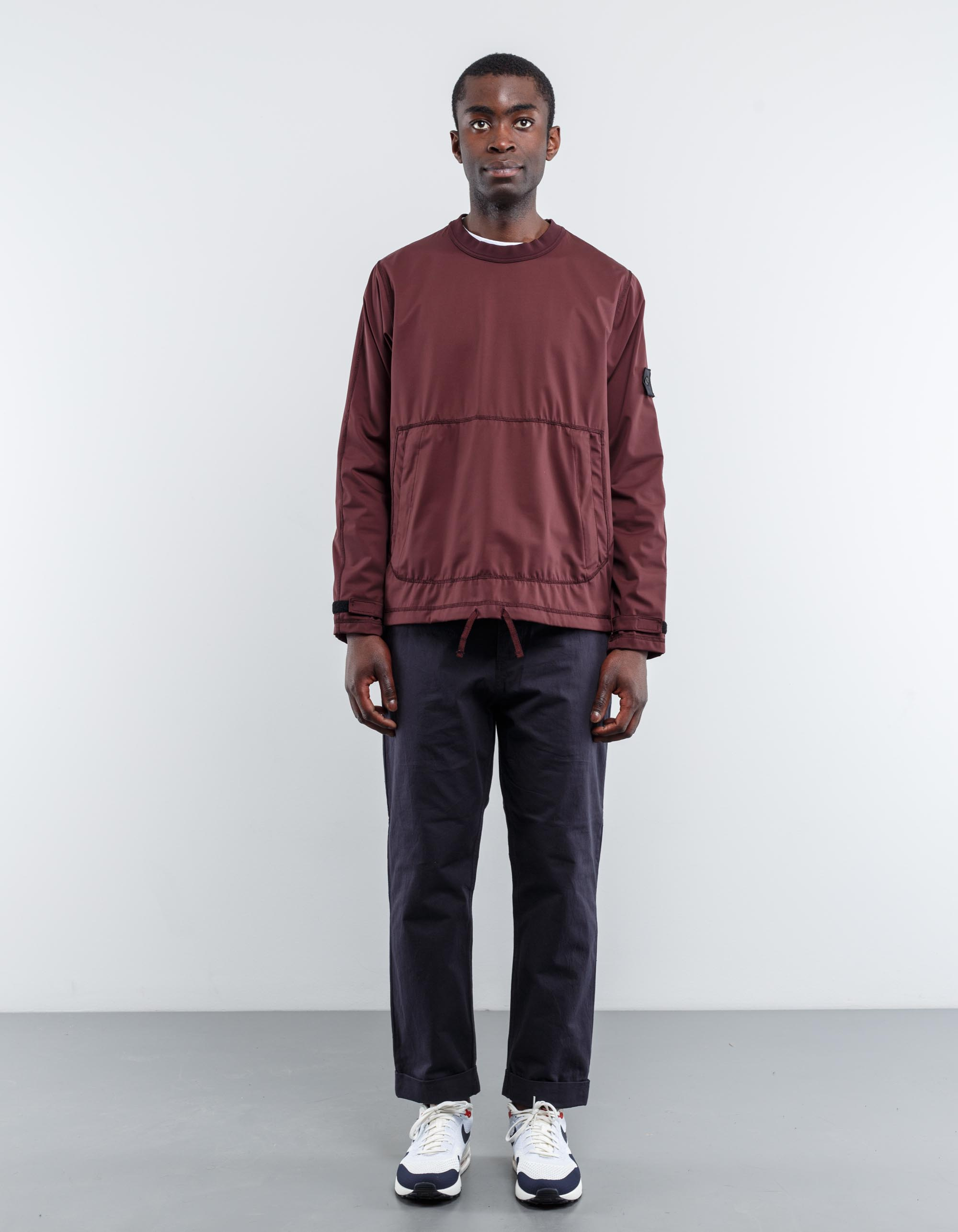 stone island nylon pocket sweatshirt